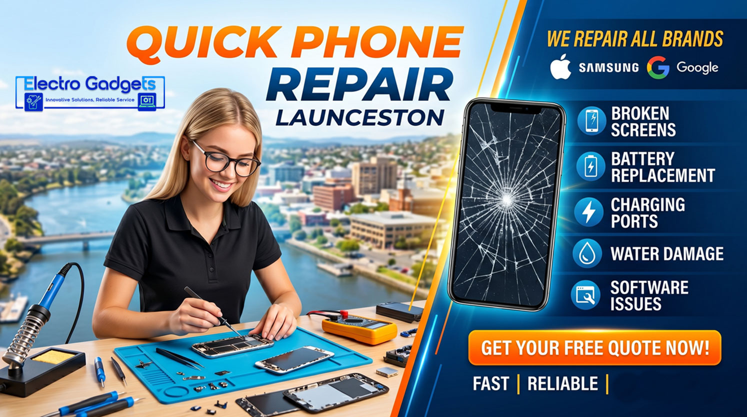 Quick phone repair Launceston