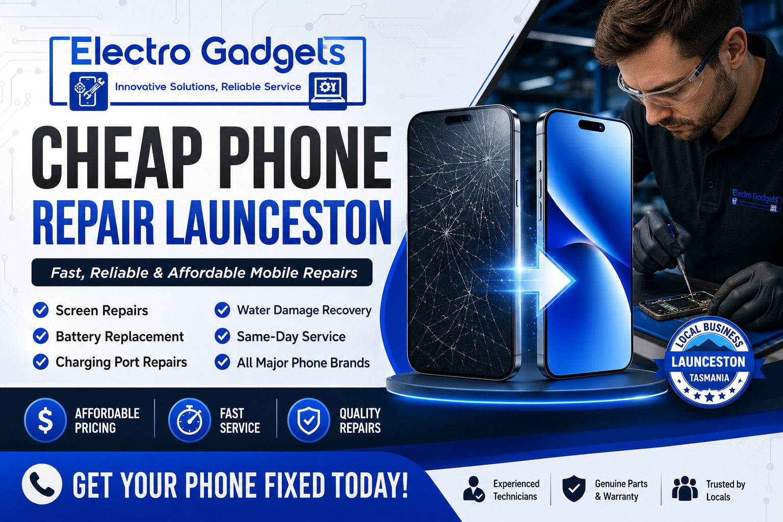Cheap Phone Repair Launceston – Fast, Reliable & Affordable Mobile Repairs