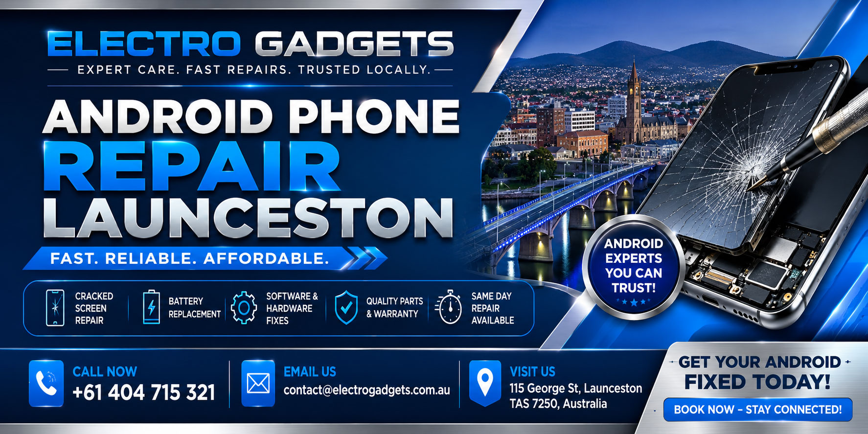 Android phone repair Launceston